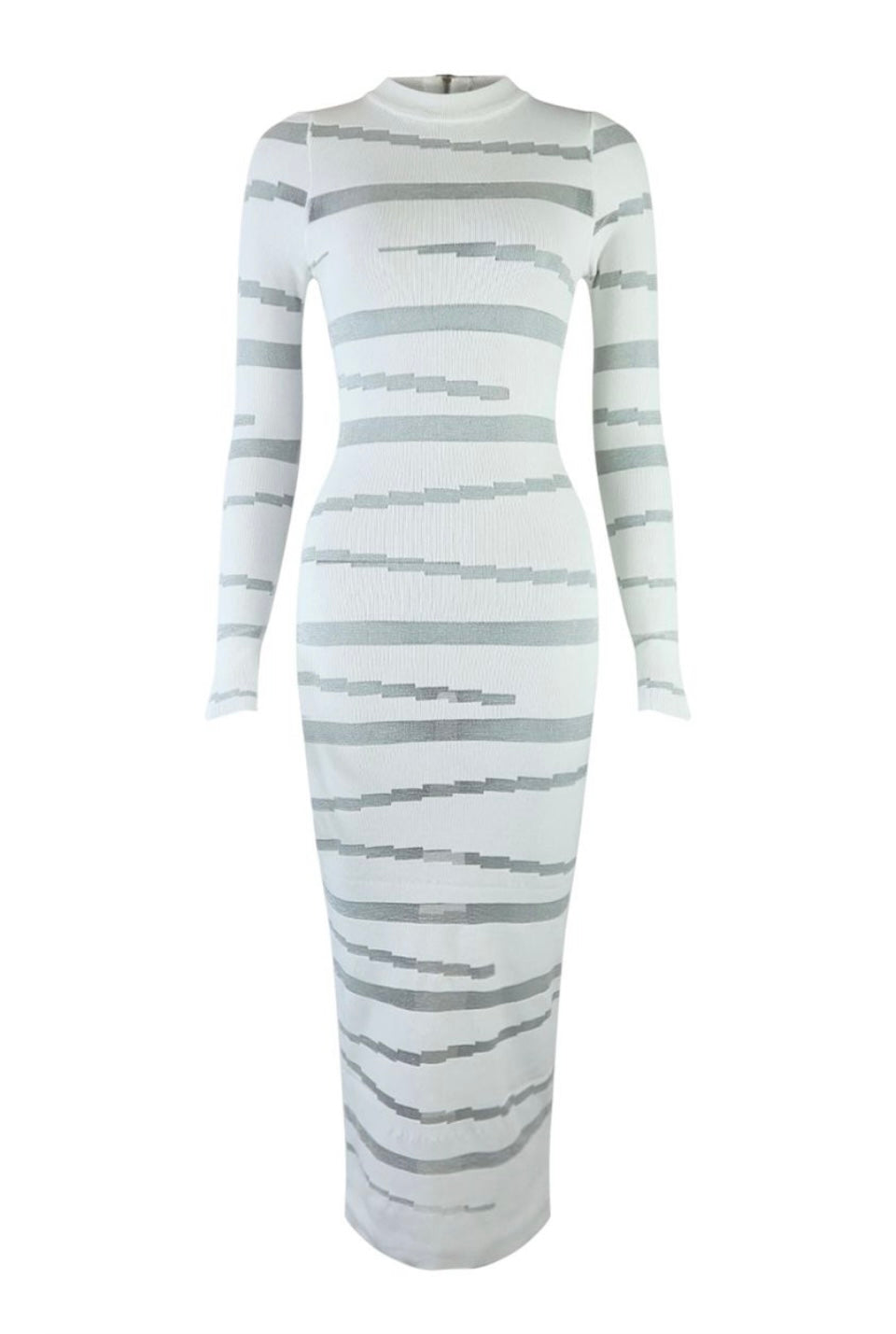 Semi Sheer White Dress