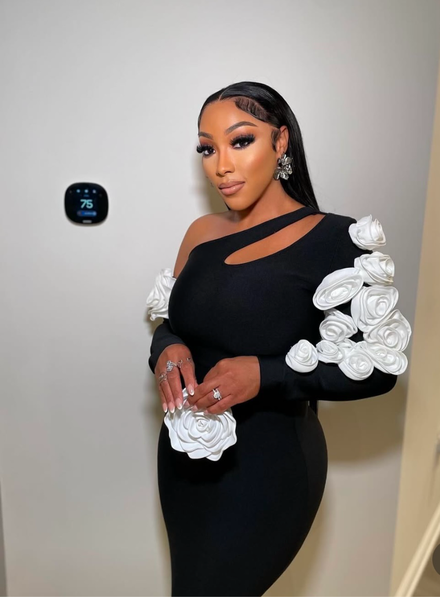 3D Flower bomb bondage dress