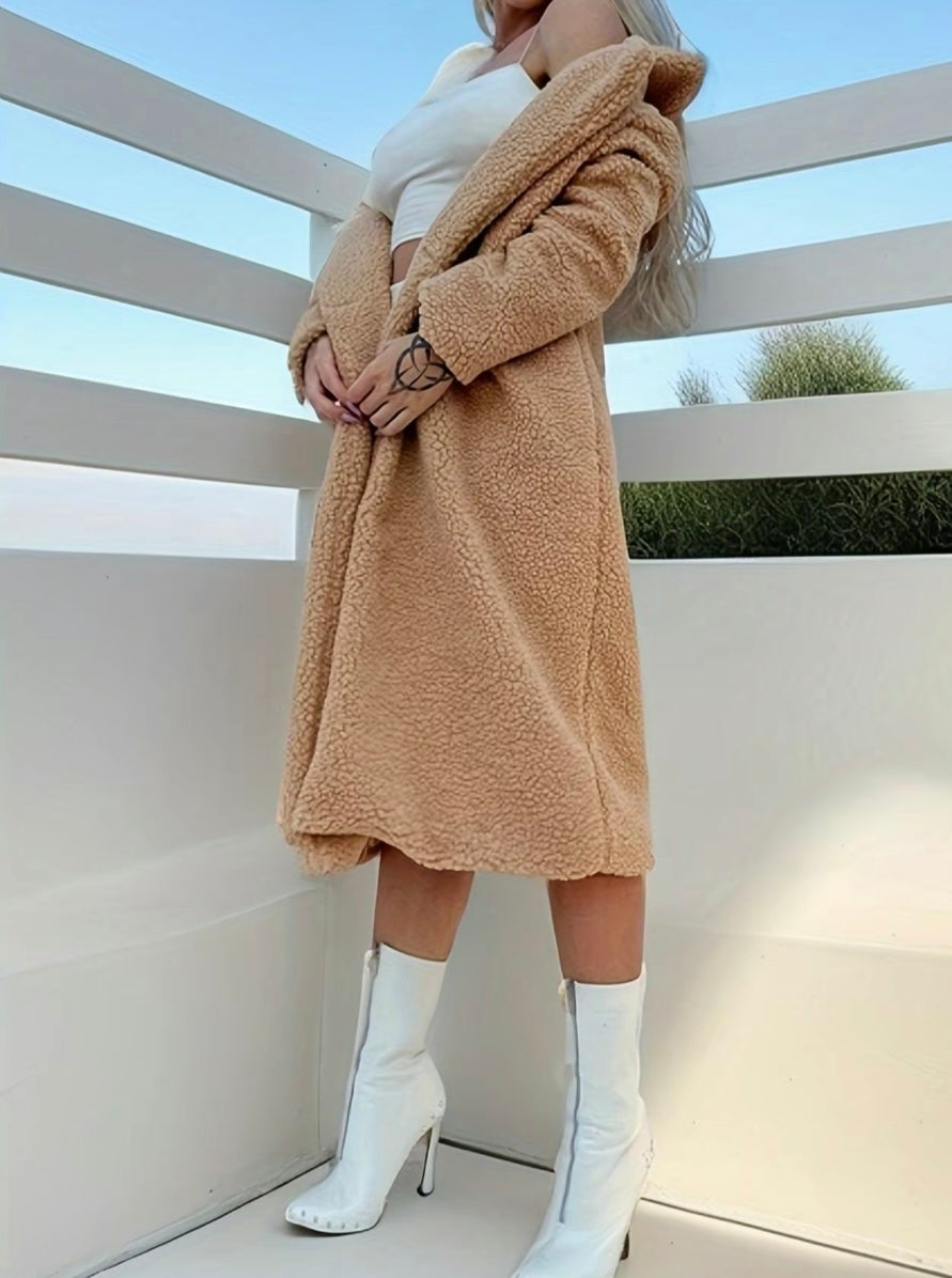 APRICOT TEDDY BEAR COAT