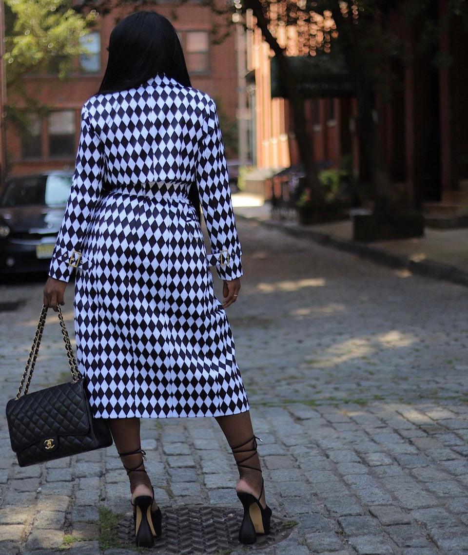 FALL DIAMOND TRENCH COAT