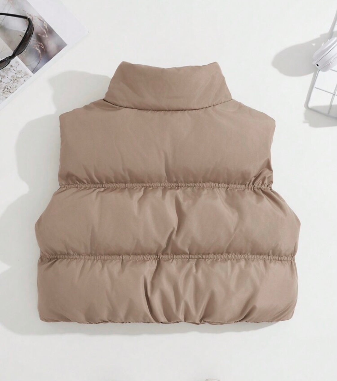 Nude Puffer Vest