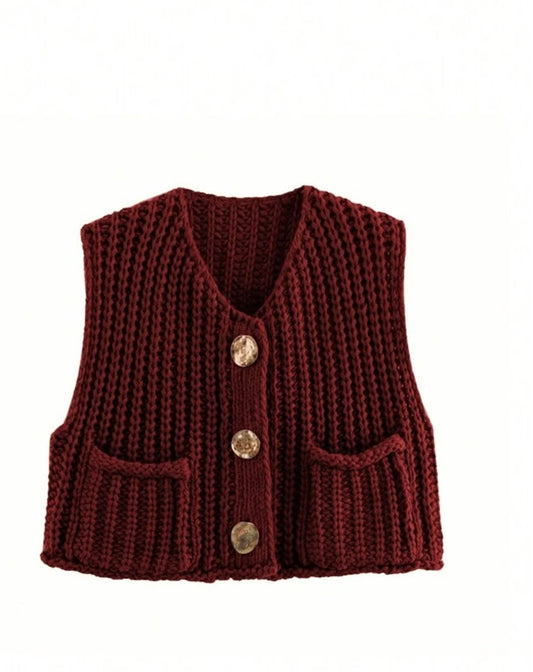 Knitted Waistcoat Vest