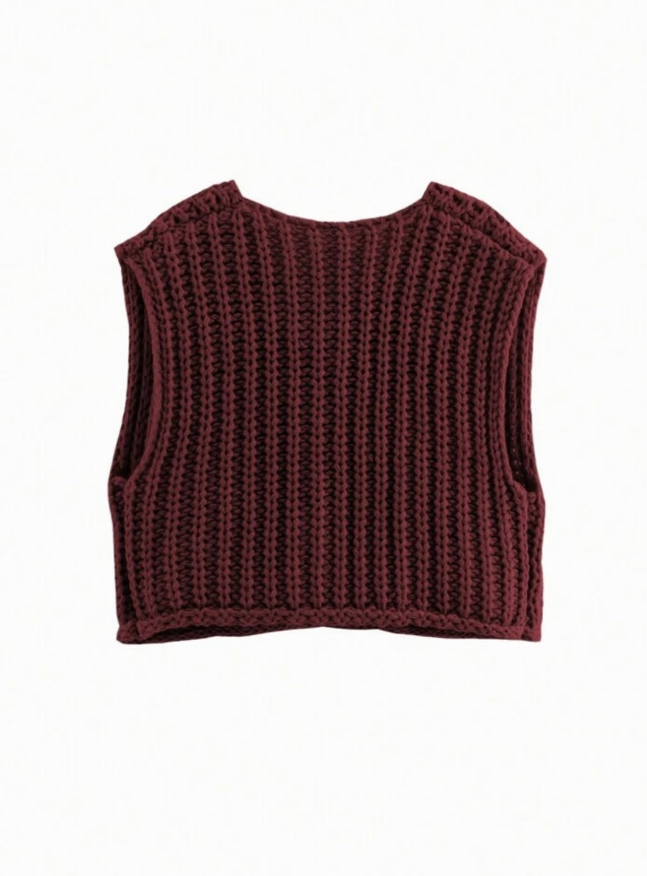 Knitted Waistcoat Vest