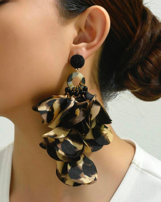 Cheetah Hoop Earrings