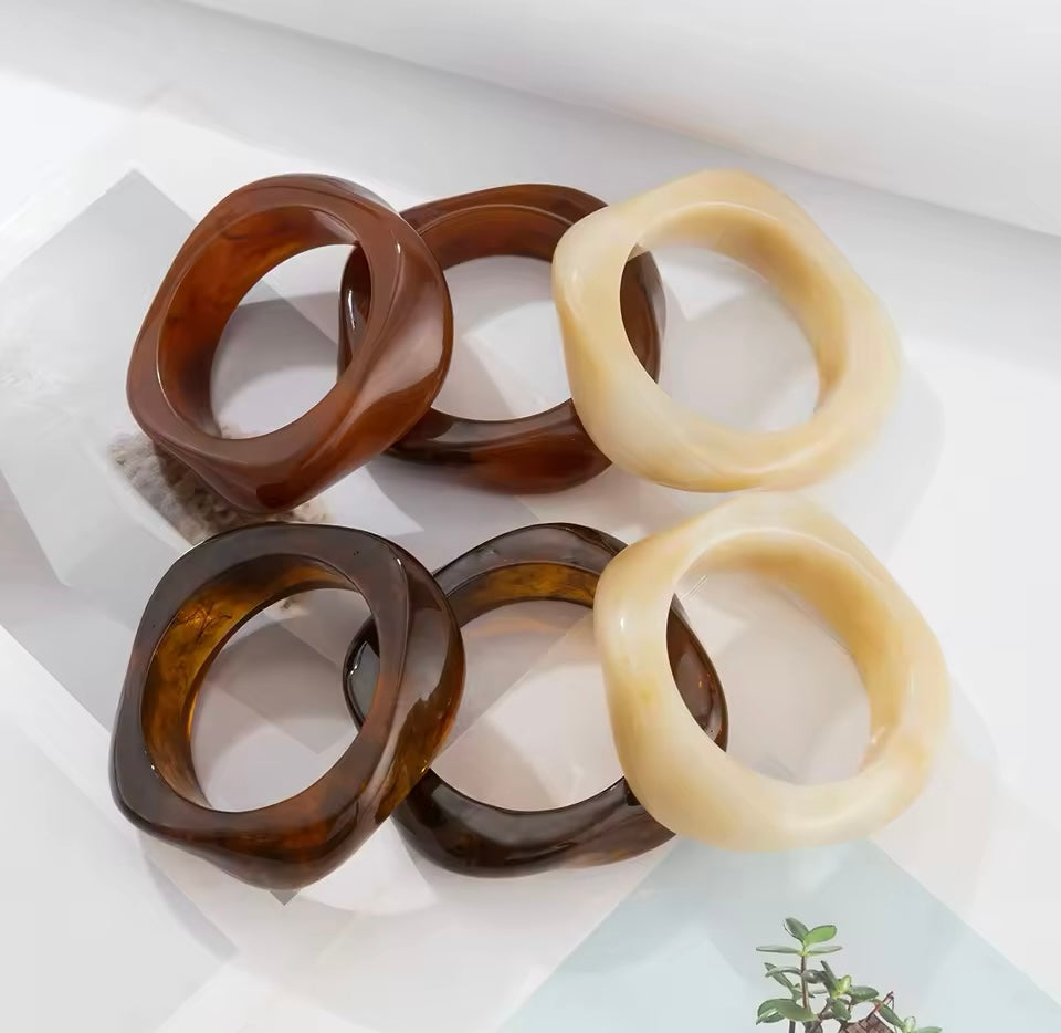 Neutral Acrylic Bangles