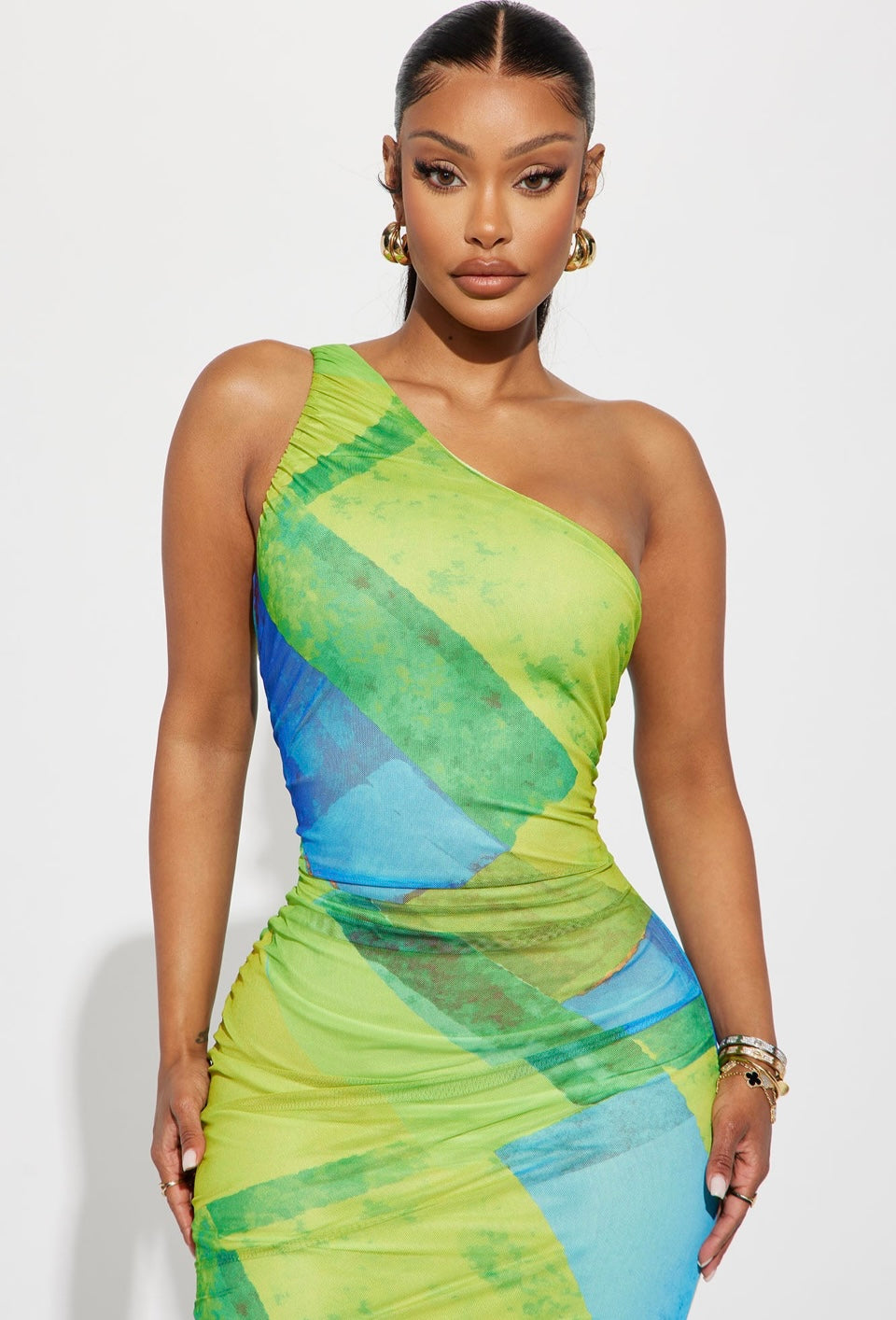 LIME GREEN DRESS