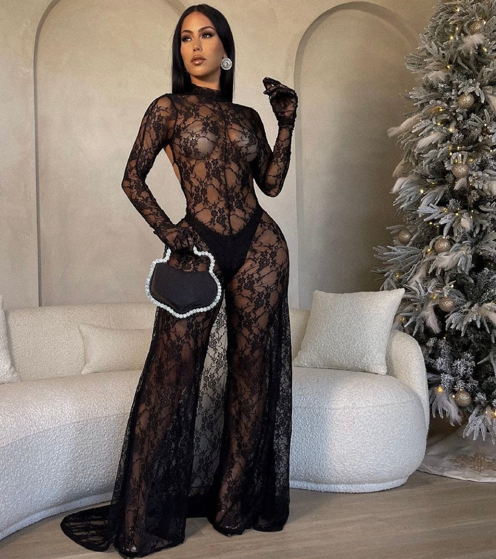 Seduction Lace Jumpsuit